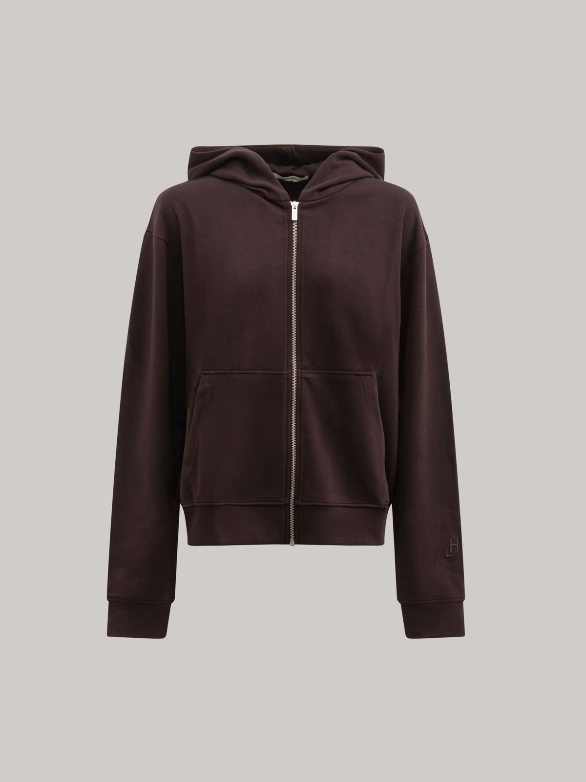FELPA CAPPUCCIO FULL ZIP IN VISCOSA