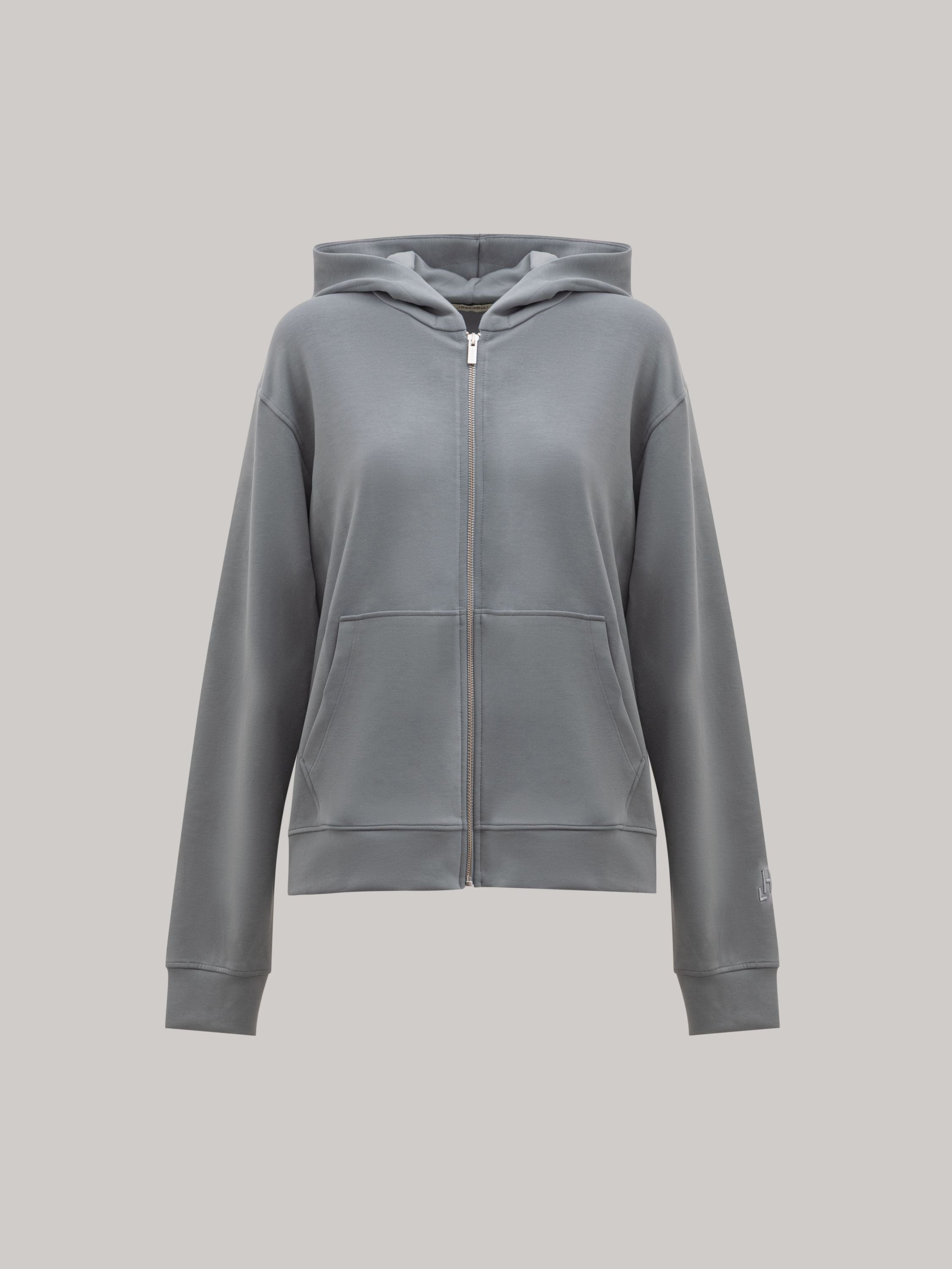 FELPA CAPPUCCIO FULL ZIP IN VISCOSA