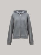 FELPA CAPPUCCIO FULL ZIP IN VISCOSA