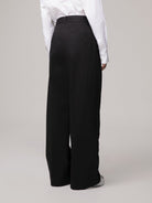 PANTALONE OVER CON DOPPIA PENCES IN COTONE