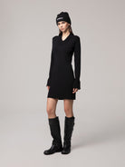 VESTITO IN MAGLIA CON RICAMO