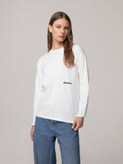 T-SHIRT IN JERSEY A MANICA LUNGA