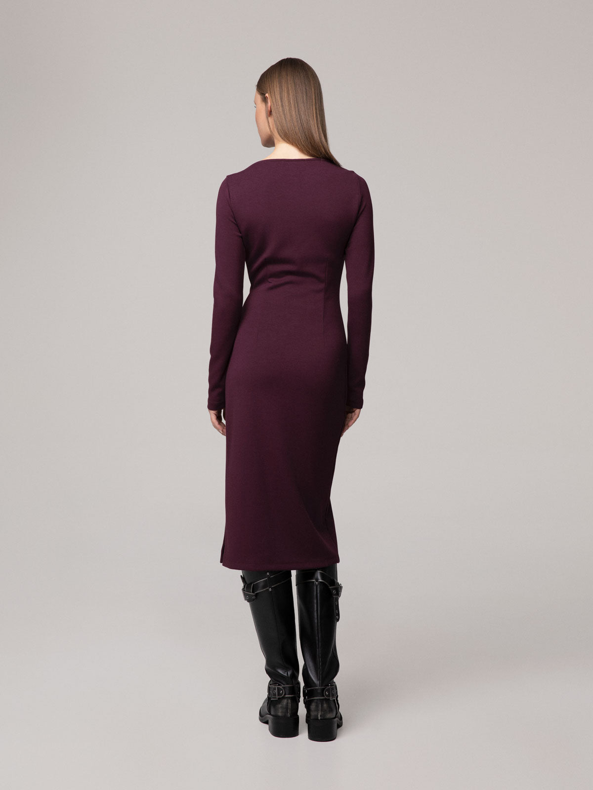 LONG DRESS MIDI IN VISCOSA