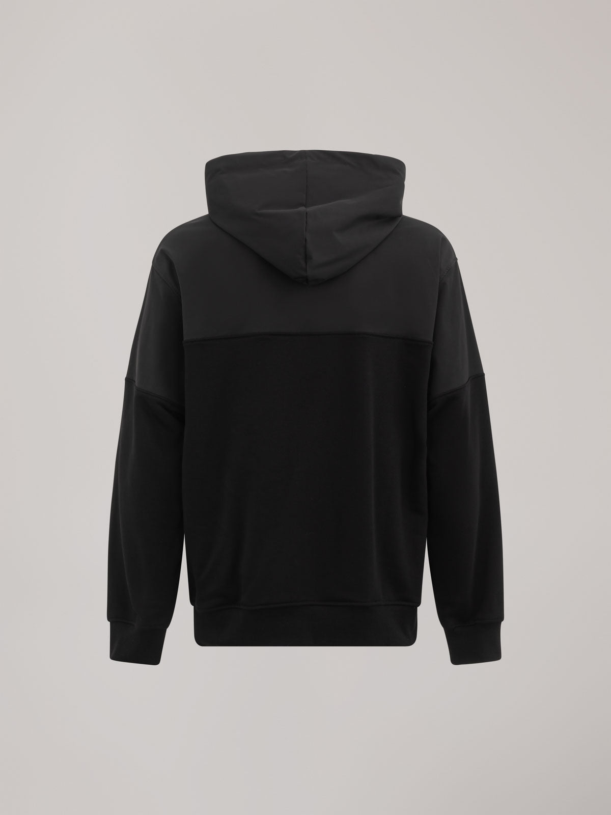 FELPA CAPPUCCIO CON INSERTI NYLON