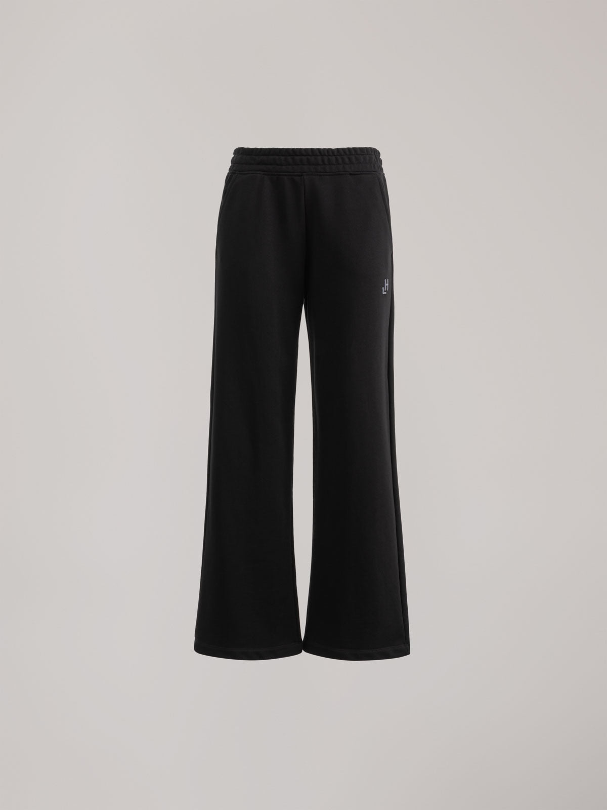 PANTALONE PALAZZO CON CUCITURE A VISTA IN FELPA