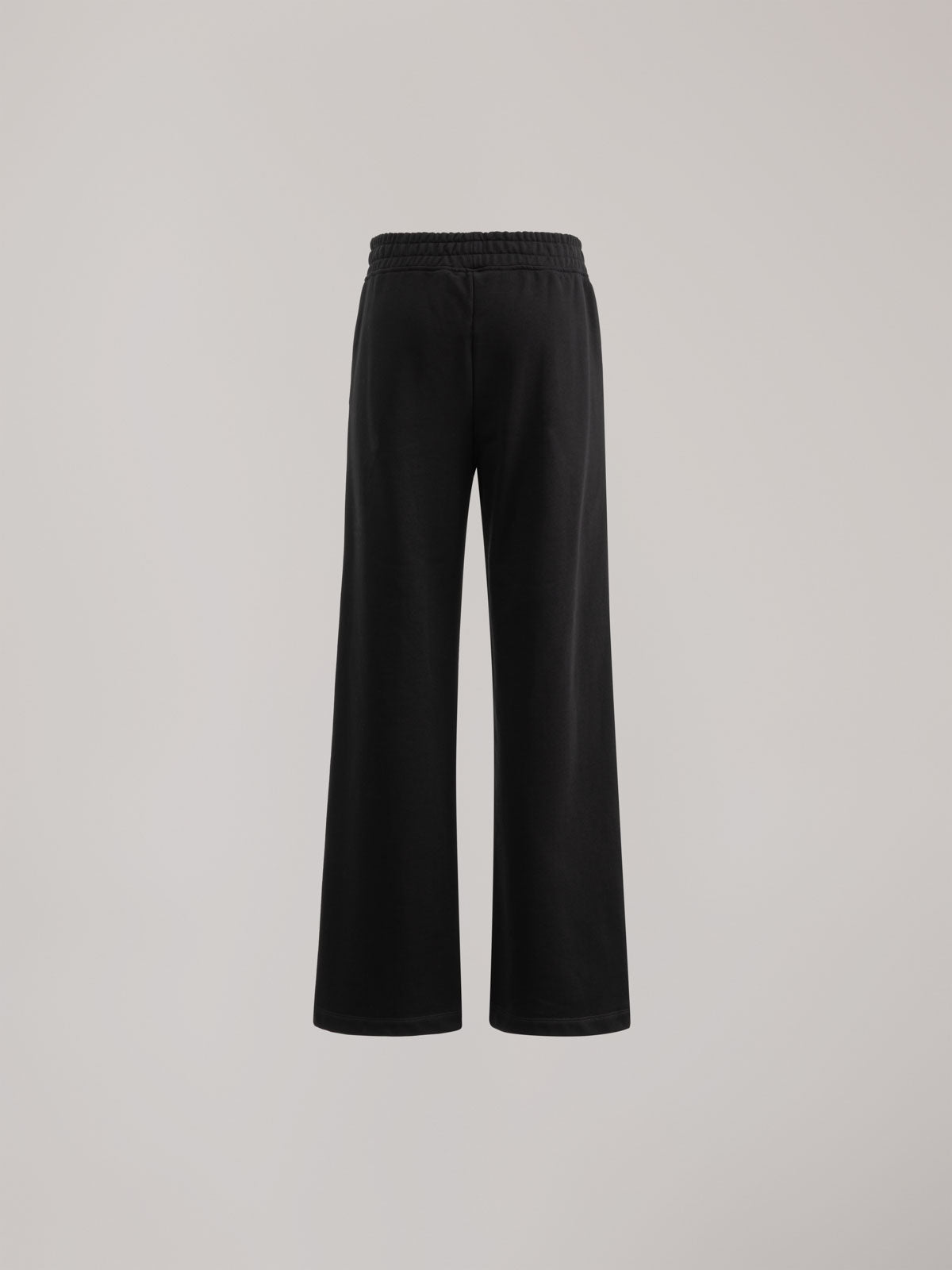 PANTALONE PALAZZO CON CUCITURE A VISTA IN FELPA