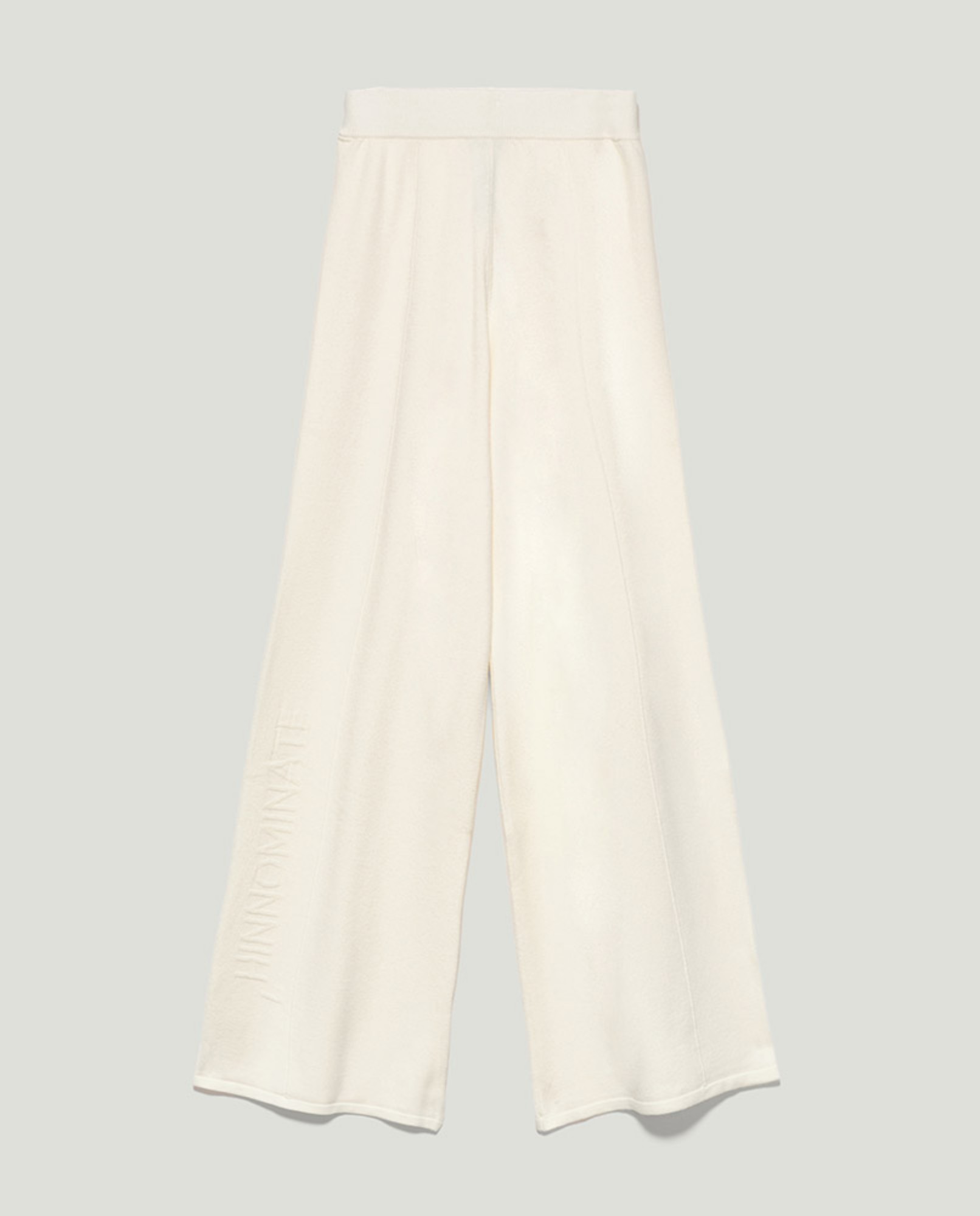 Pantalone In Maglieria Bianco Burro