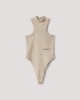 Body A Lupetto In Costina Beige Sand