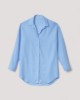 Camicia Over Con Tasca Azzurro