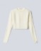 Crop Top In Costina Mossa Off White