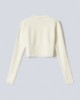 Crop Top In Costina Mossa Off White