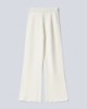 Pantalone Palazzo In Costina Mossa Con Fondo Off White