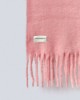 Sciarpa In Maglia Con Etichetta Old Rose