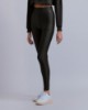 Leggings In Lycra Lucida Con Stampa Nero