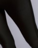 Leggings In Lycra Lucida Con Stampa Nero