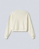 Felpa Paricollo Raglan Con Flock Off White