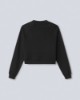 Felpa Paricollo Raglan Con Flock Nero