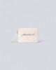 Pochette In Ecopelliccia Con Ricamo Off White