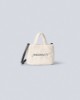 Shopper Piccola In Ecopelliccia Con Ricamo Off White