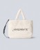 Shopper Grande In Ecopelliccia Con Ricamo Off White