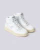 Sneaker Basket Alta In Action Leather Bianco