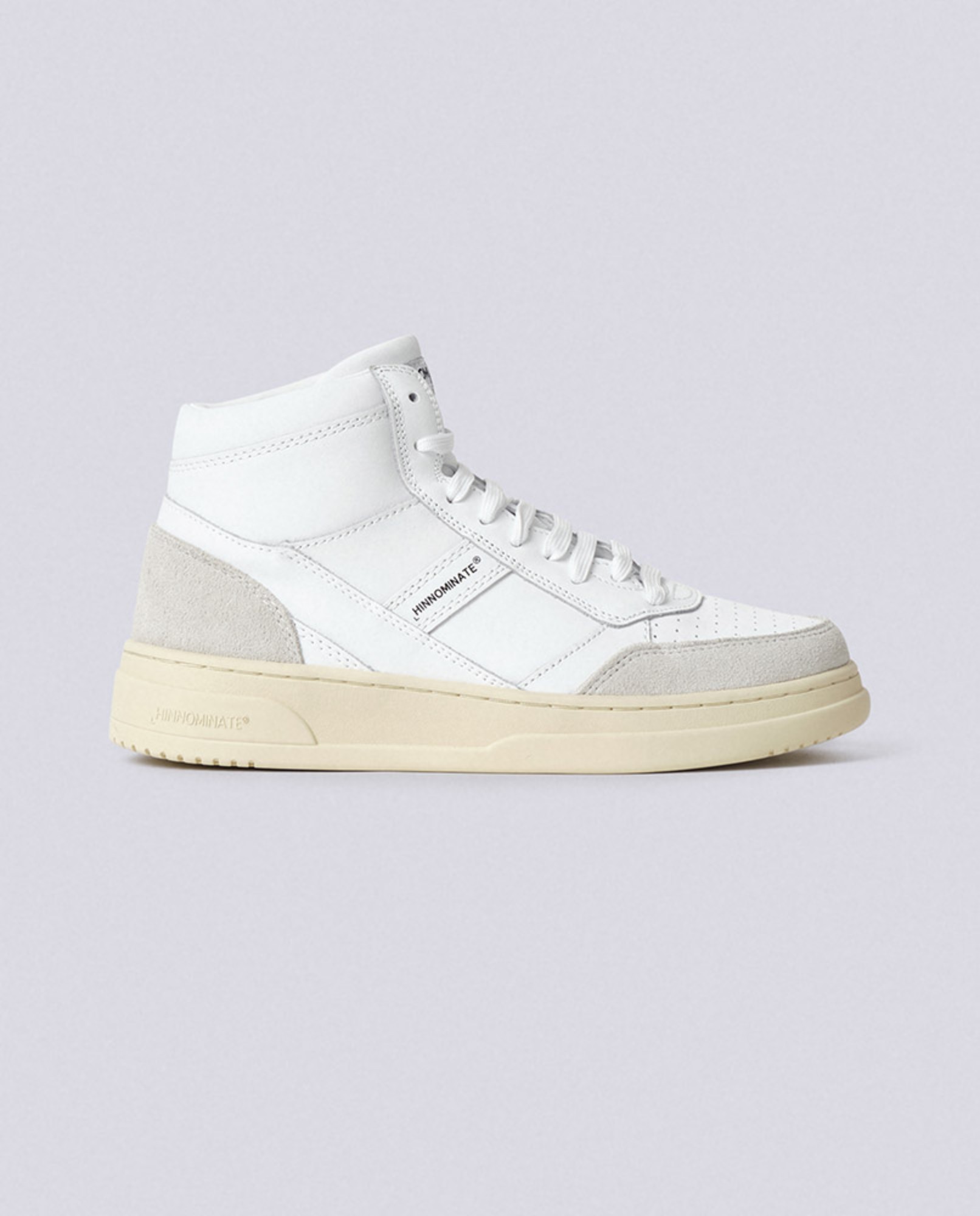 Sneaker Basket Alta In Action Leather Bianco