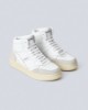 Sneaker Basket Alta In Action Leather Bianco