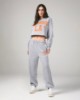 Picture of Oversized fleece trousers with elastic Melange grey