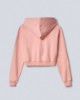 Felpa Basica Cappuccio All Zip Corta •  Old Rose