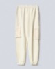 Pantalone In Modal con Inserti in Nylon e Coulisse al Fondo  •  Off White