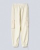 Pantalone In Modal con Inserti in Nylon e Coulisse al Fondo  •  Off White