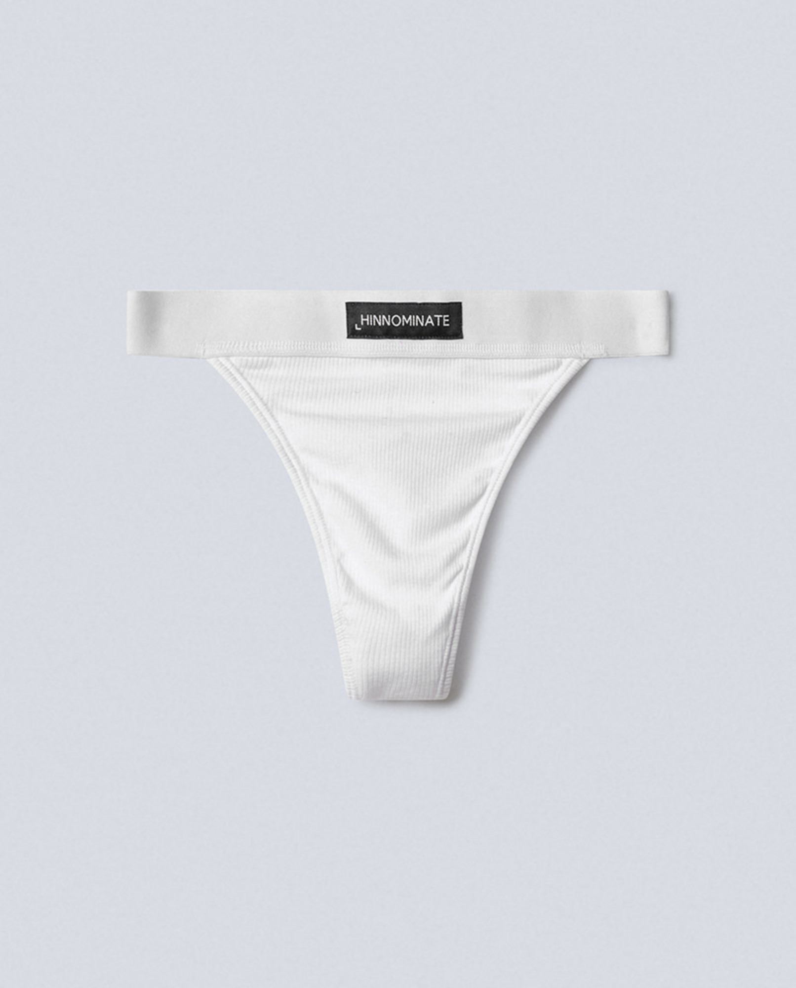 Tanga In Costina Con Elastico •  Bianco