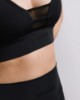 Immagine di Top Fitness Con Inserto in in Tulle  •  Nero