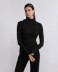 Picture of Bi-elastic long-sleeved turtleneck Black