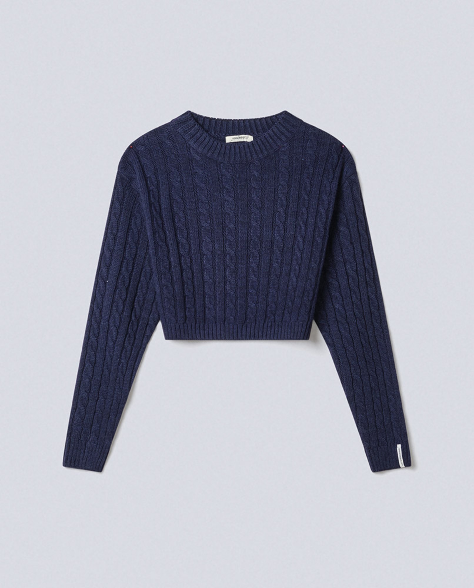 Picture of Crewneck sweater with label Blue