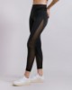 Immagine di Leggings Fitness Con Inserti in Tulle   •  Nero