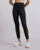 Immagine di Leggings Fitness Con Inserti in Tulle   •  Nero