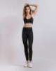 Immagine di Leggings Fitness Con Inserti in Tulle   •  Nero