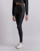 Immagine di Leggings In Lycra Lucida a Vita Alta con cucitura sul retro  •  Nero