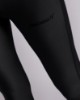 Immagine di Leggings In Lycra Lucida a Vita Alta con cucitura sul retro  •  Nero