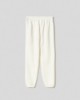 Pantalone in felpa basico con elastico al fondo • Off white