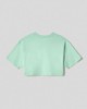 T-shirt corta mezza manica in jersey con stampa • Verde giada