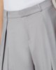 Pantalone largo con pences • Grigio