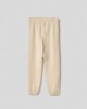 Picture of Basic fleece trousers with elasticated hem • Safari