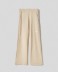 Picture of Soft fleece palazzo trousers with print on the front • Safari